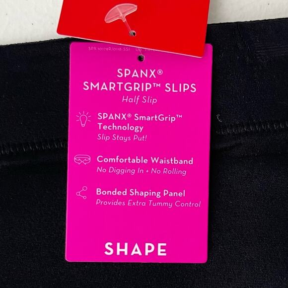 Spanx Half Slip Women's XS Black SmartGrip Tummy Control Sculpting Shapewear NWT - Picture 7 of 14